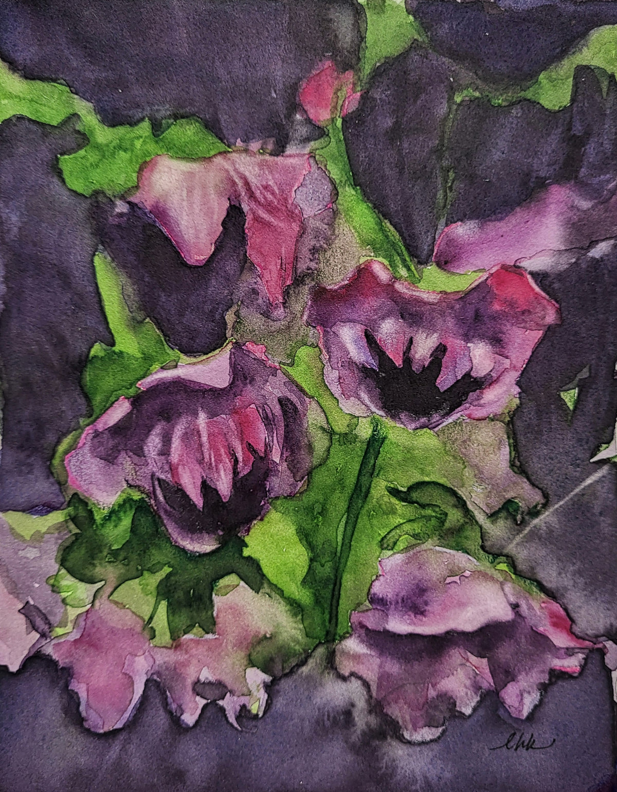 Night Flowers: Midnight Purple