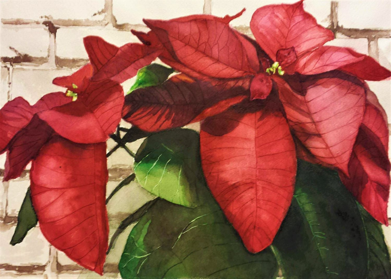 Above the Mantel watercolor painting on paper