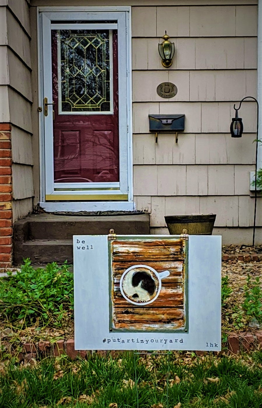 Coffee painting #putartinyouryard