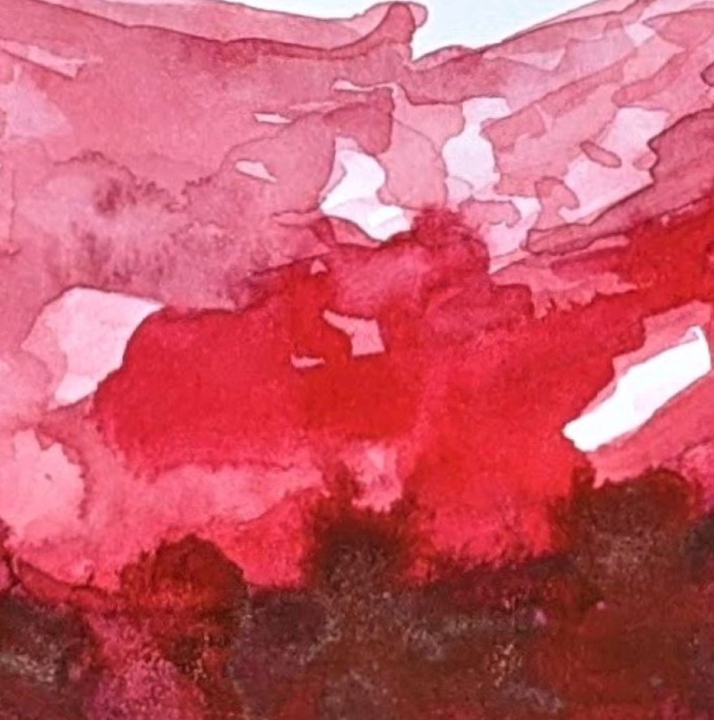 Glazed donut painting detail
