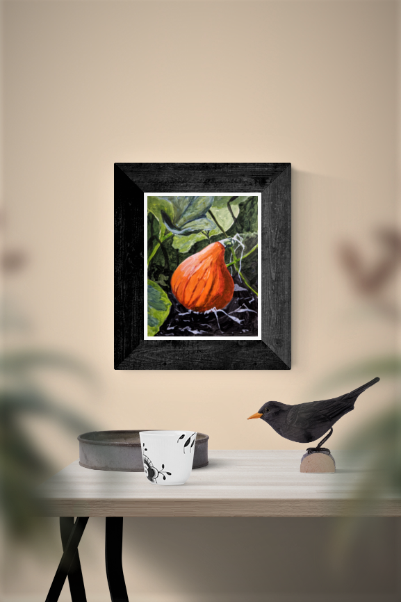 Pumpkin in the Patch painting in room