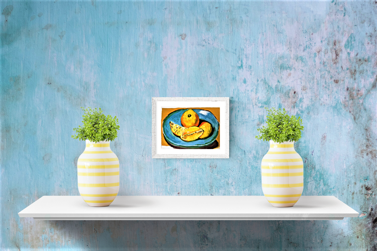 Lemons on Turquoise
