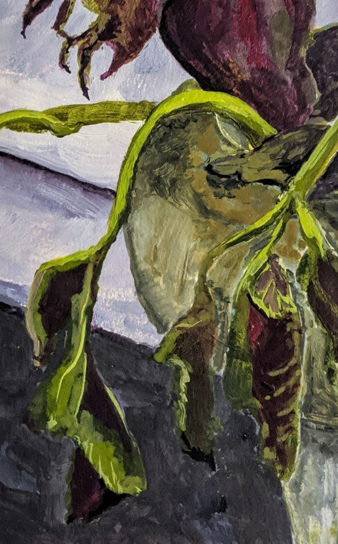 Withered Vine acrylic painting on canvas detail
