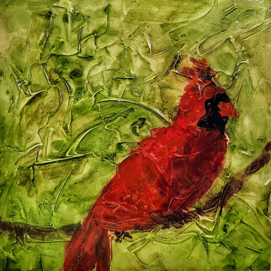 Cardinal Perched