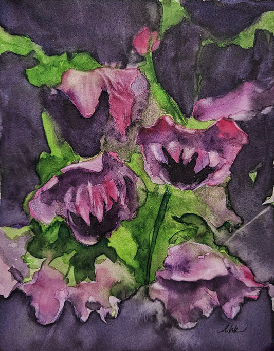 Night Flowers: Midnight Purple