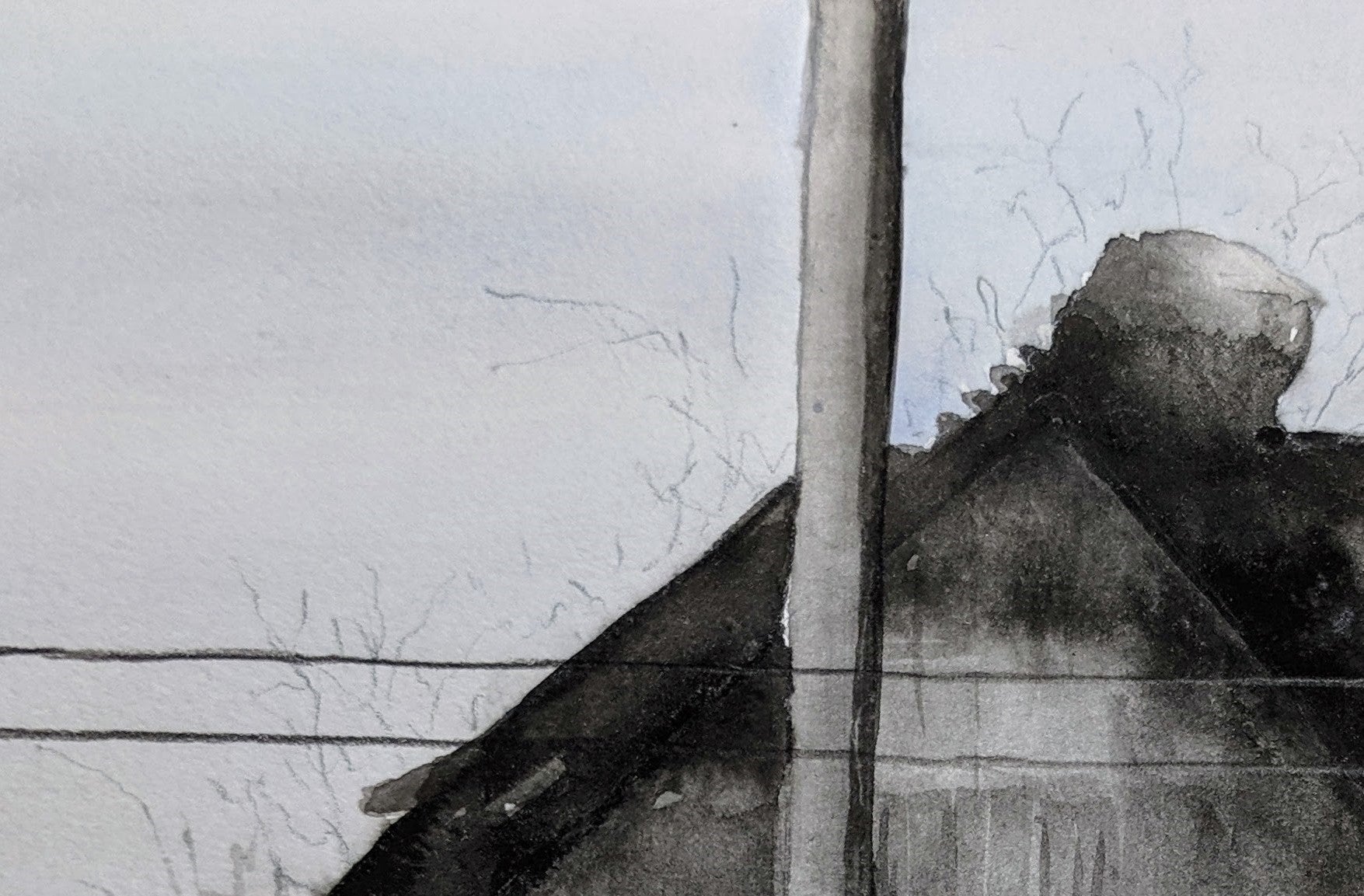 Ancient barn painting detail