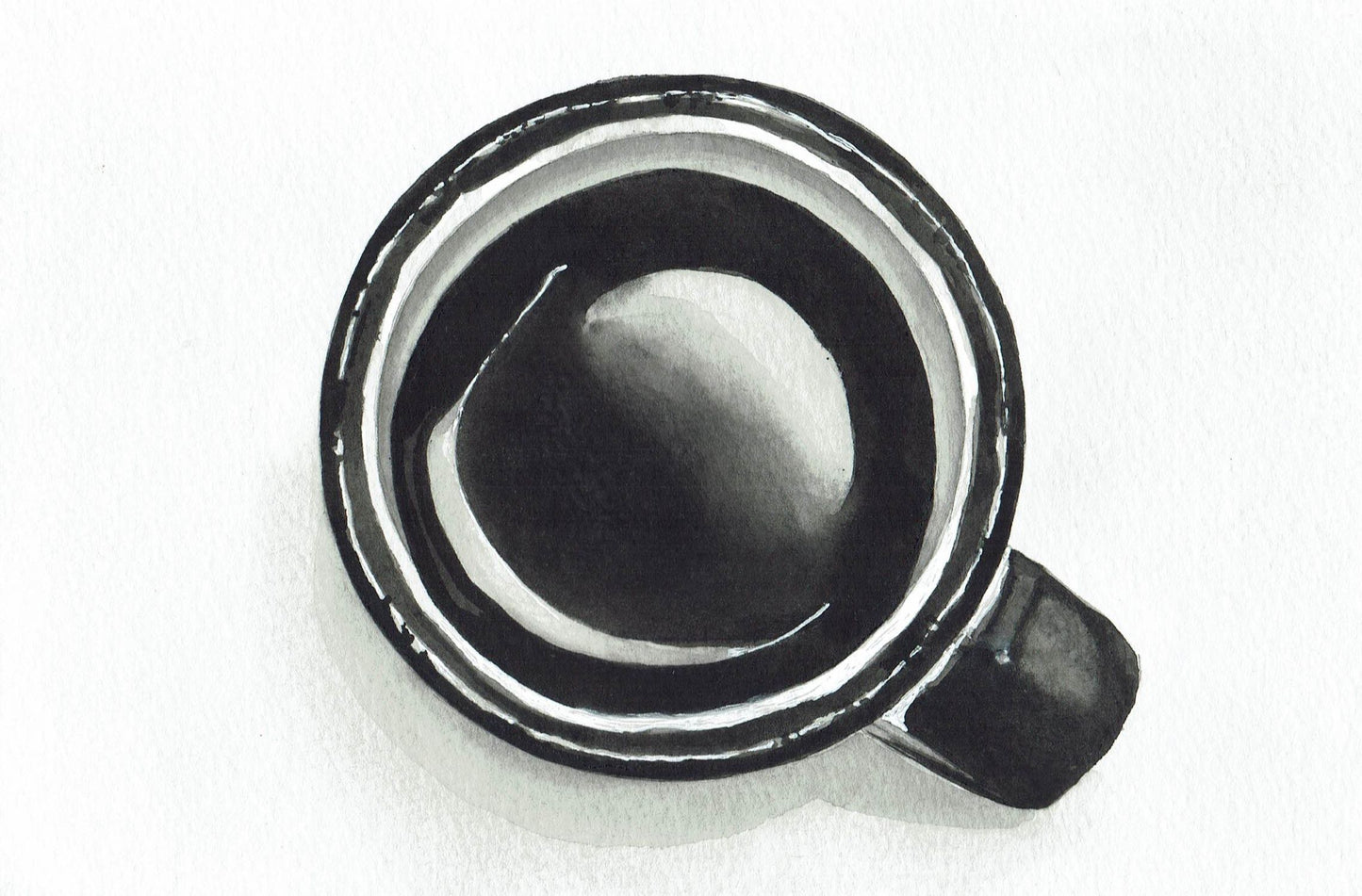 Jolt coffee watercolor painting