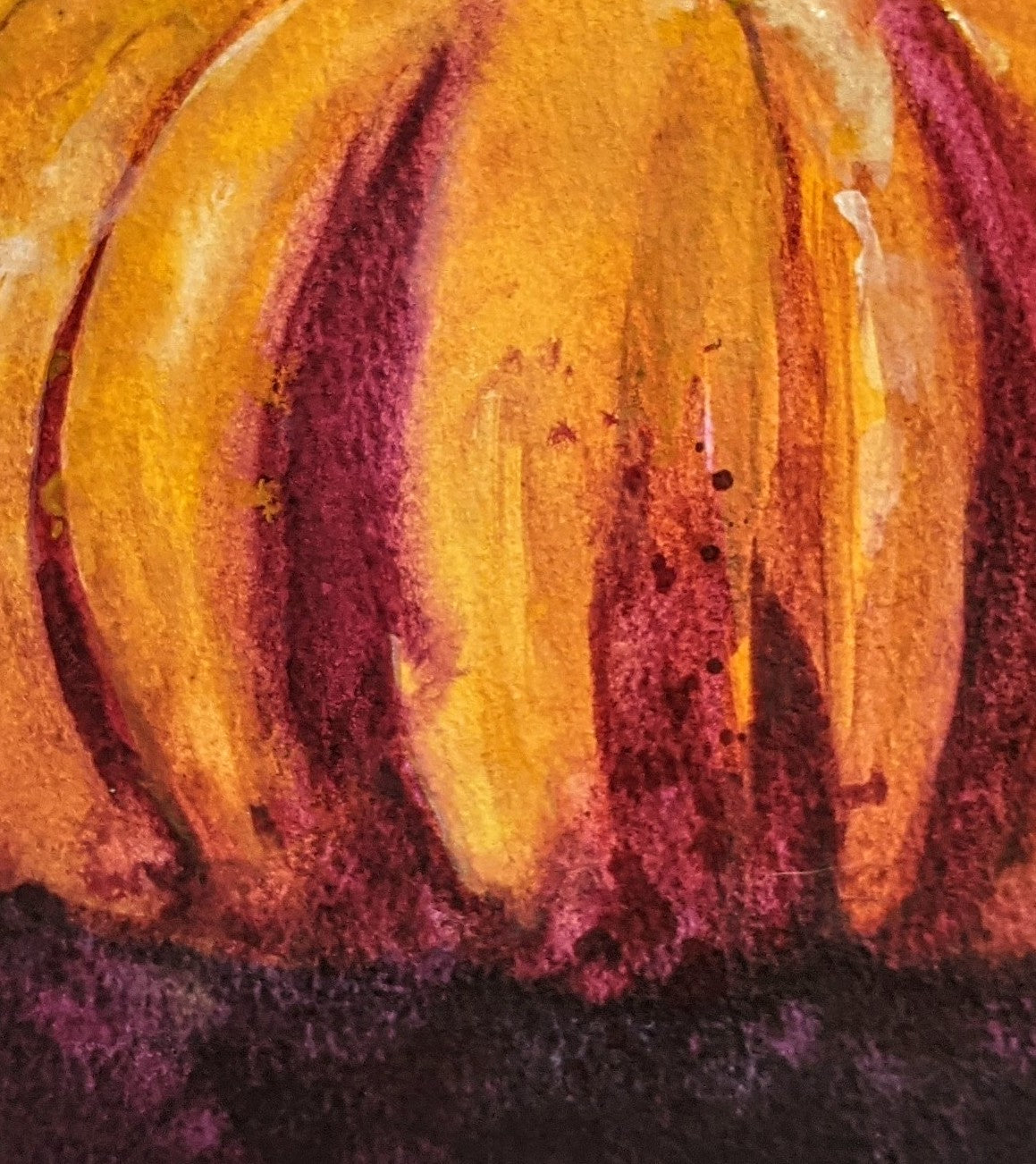 Pumpkin Splash painting detail