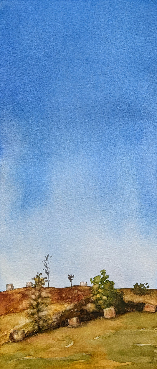Hay Bales Under the Big Sky