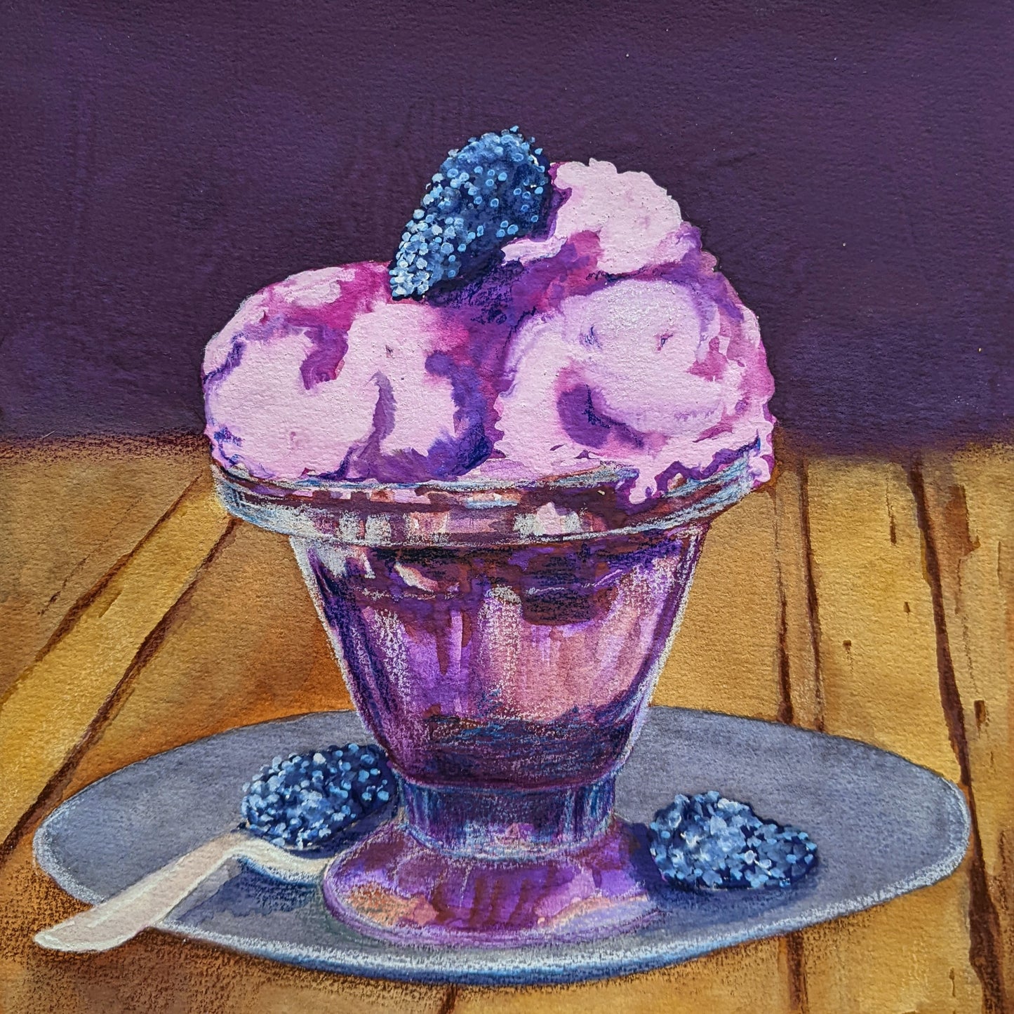 Bowlful of Mulberry Ice Cream