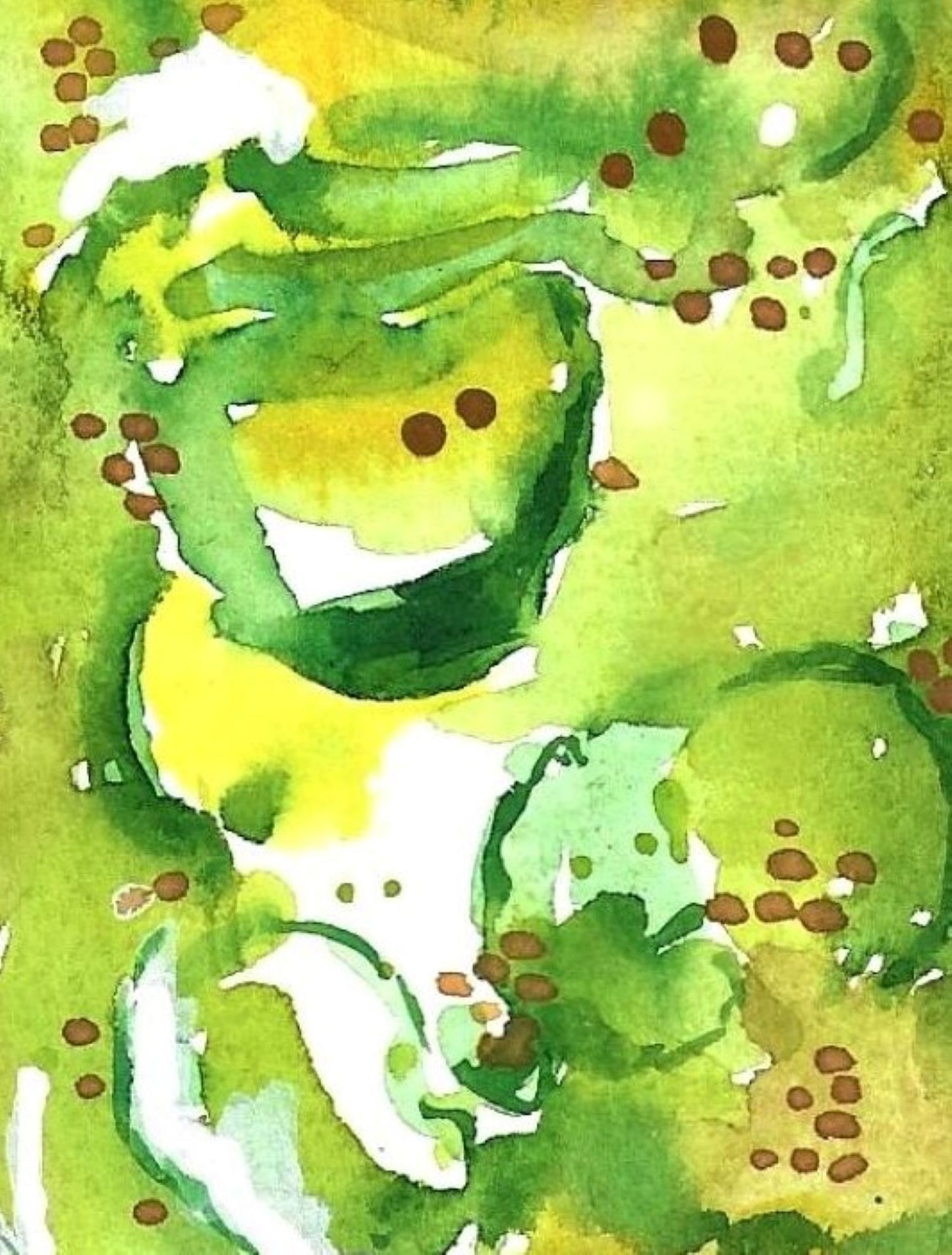 Pickle jar painting detail