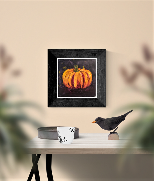 Pumpkin Splash painting in room
